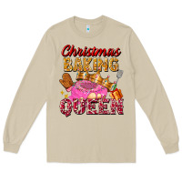 Mushroom christmas baking queen Long Sleeve Tee - FaDigitalArtStudio