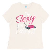 Bone i'm sexy and i mow it funny mow pun tank top Ladies Tee - StudioElite