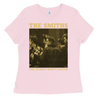Bubblegum Pink the smiths the world won't listen gift men women Ladies Tee - StudioElite