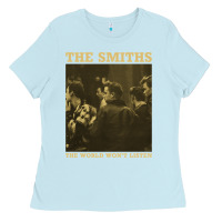 Baby Blue the smiths the world won't listen gift men women Ladies Tee - StudioElite