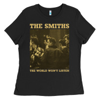 Black the smiths the world won't listen gift men women Ladies Tee - StudioElite