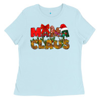Baby Blue Mama claus mother's day Ladies Tee - HowdyJamesFarm