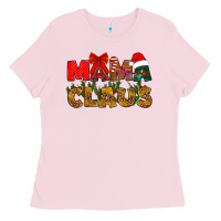 Bubblegum Pink Mama claus mother's day Ladies Tee - HowdyJamesFarm