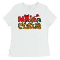 White Mama claus mother's day Ladies Tee - HowdyJamesFarm