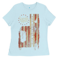 Baby Blue lamb of god, pure american metal flag Ladies Tee - StudioElite