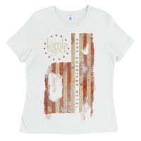 White lamb of god, pure american metal flag Ladies Tee - StudioElite