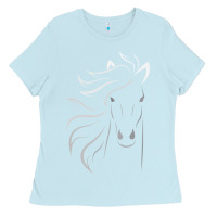 Baby Blue horse lover gifts Ladies Tee - StudioElite
