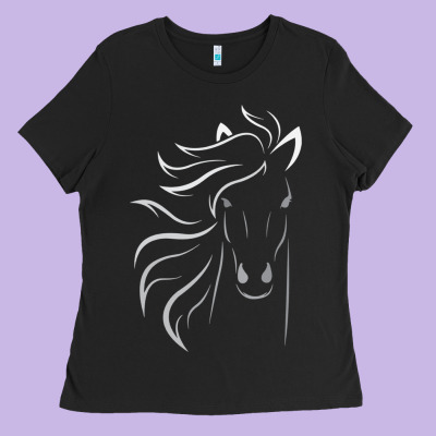 Horse Lover Gifts Ladies Tee Designed By Studioelite