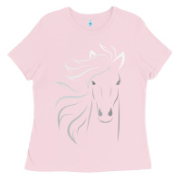 Bubblegum Pink horse lover gifts Ladies Tee - StudioElite