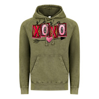 Vintage Olive Xoxo Love Vintage Hoodie - FaDigitalArtStudio