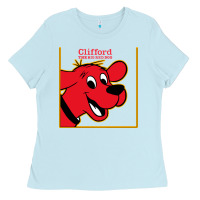 Baby Blue clifford the big red dog Ladies Tee - StudioElite