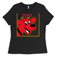 Black clifford the big red dog Ladies Tee - StudioElite