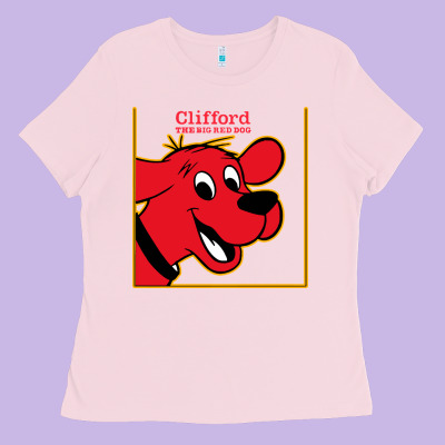 Clifford The Big Red Dog Ladies Tee Designed By Studioelite