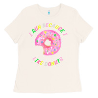 Bone i run because i like donuts Ladies Tee - StudioElite
