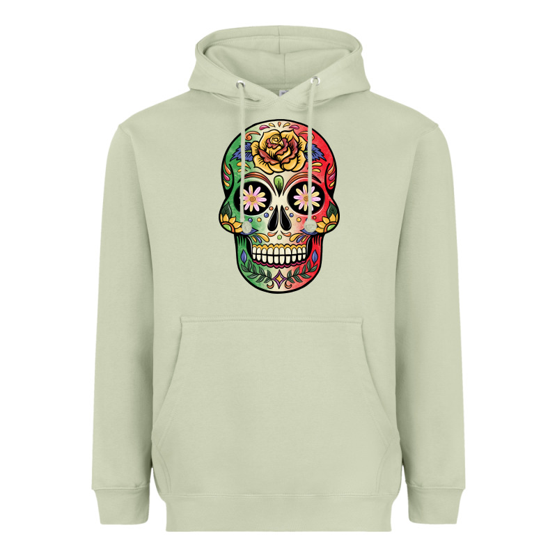 Mexican Skull Heavyweight Hoodie by JahusDesignShop | Teevron