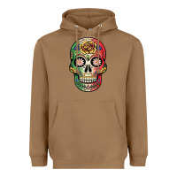 Toasted Coconut mexican skull Heavyweight Hoodie - JahusDesignShop