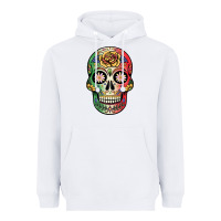 White mexican skull Heavyweight Hoodie - JahusDesignShop