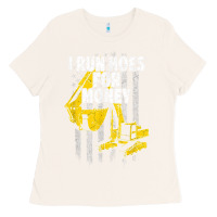 Bone heavy equipment operator i run hoes for money usa flag t shirt Ladies Tee - StudioElite