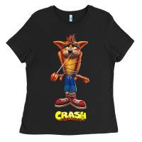 Black Crash Bandicoot  Yo Yo Ladies Tee - StudioElite