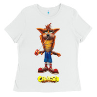 White Crash Bandicoot  Yo Yo Ladies Tee - StudioElite