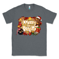 Charcoal Heather merry and bright Classic Tee - CowGirlArtShop