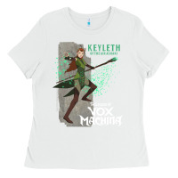 White the legend of vox machina keyleth long sleeve t sh Ladies Tee - StudioElite