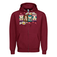 Burgundy mama Zipper Hoodie - AdoDesignShop