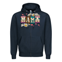 Navy mama Zipper Hoodie - AdoDesignShop