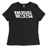 Black boss 302 (white) Ladies Tee - StudioElite