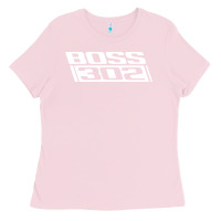 Bubblegum Pink boss 302 (white) Ladies Tee - StudioElite