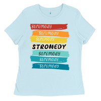 Baby Blue stromedy Ladies Tee - StudioElite