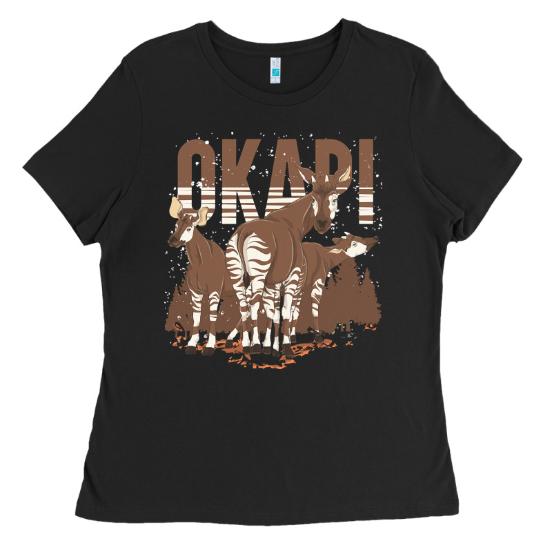 Okapi T  Shirt Wildlife Okapi Lover Africa Safari Zoo Animal Okapi T Ladies Tee by StudioElite | Teevron