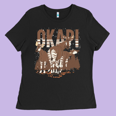 Okapi T  Shirt Wildlife Okapi Lover Africa Safari Zoo Animal Okapi T Ladies Tee Designed By Studioelite