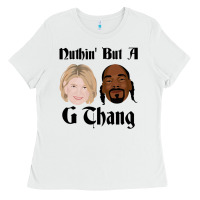 White Snoop And Martha G Thang Perfect Gift Ladies Tee - StudioElite