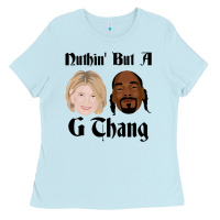 Baby Blue Snoop And Martha G Thang Perfect Gift Ladies Tee - StudioElite