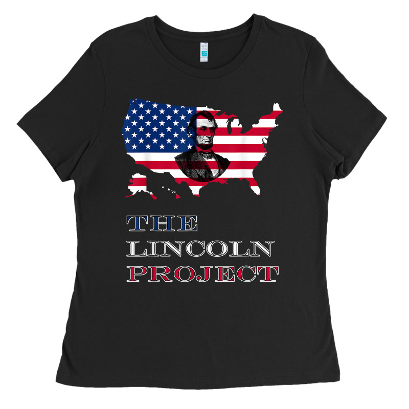 The Lincoln Project Save Usa Abraham Lincoln American Flag T Shirt Ladies Tee by StudioElite | Teevron