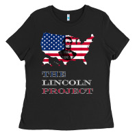 Black the lincoln project save usa abraham lincoln american flag t shirt Ladies Tee - StudioElite