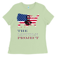 Matcha the lincoln project save usa abraham lincoln american flag t shirt Ladies Tee - StudioElite