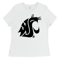 White washington state cougars football Ladies Tee - StudioElite