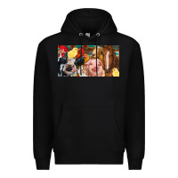 Black Farm animals with aztec Premium Hoodie - RanaPortraitStore