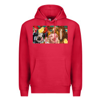 Cardinal Farm animals with aztec Premium Hoodie - RanaPortraitStore