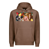 Chestnut Farm animals with aztec Premium Hoodie - RanaPortraitStore