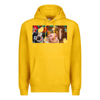 Lemon Farm animals with aztec Premium Hoodie - RanaPortraitStore