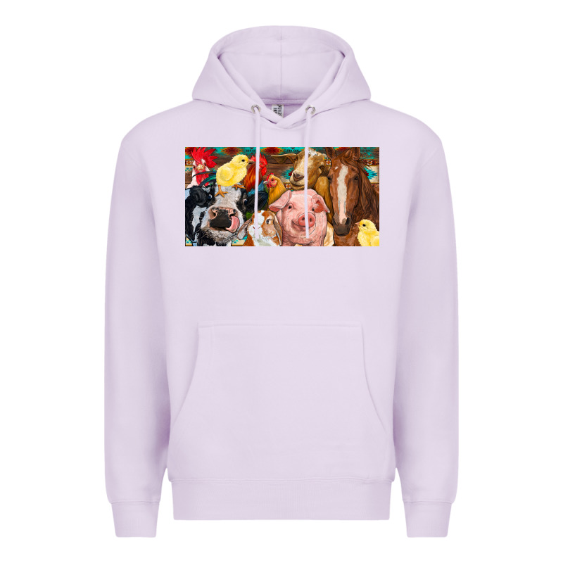 Farm Animals With Aztec Premium Hoodie by RanaPortraitStore | Teevron