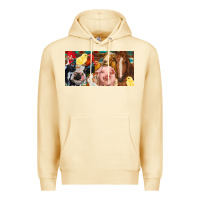 Pina Colada Farm animals with aztec Premium Hoodie - RanaPortraitStore