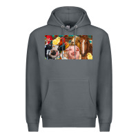 Rock Farm animals with aztec Premium Hoodie - RanaPortraitStore