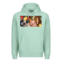 Seafoam Farm animals with aztec Premium Hoodie - RanaPortraitStore