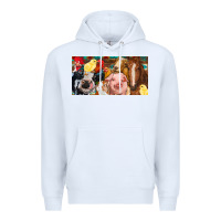 White Farm animals with aztec Premium Hoodie - RanaPortraitStore