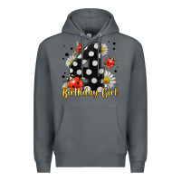 Rock ladybug birthday girl age 4 Premium Hoodie - LillyAllenDesigns