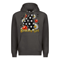 Smoke ladybug birthday girl age 4 Premium Hoodie - LillyAllenDesigns
